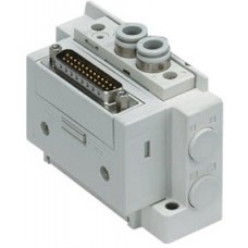 SMC solenoid valve 4 & 5 Port SS5Y5-10/11, 5000 Series Manifold, D-sub Connector, Flat Ribbon Cable, PC Wiring (IP40)